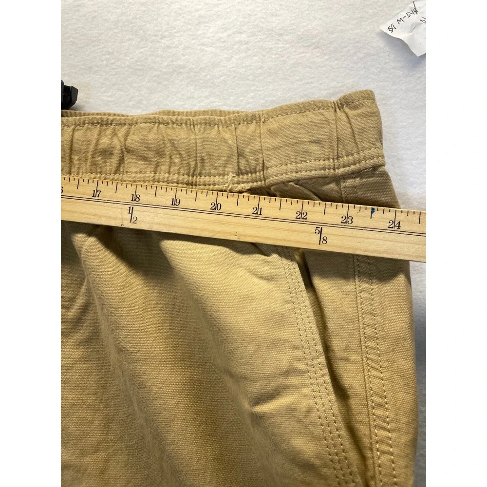 Mutual Weave‎ Mens 4XL Big Tall Tan Pull On Cargo Pants Relaxed Taper Drawstring